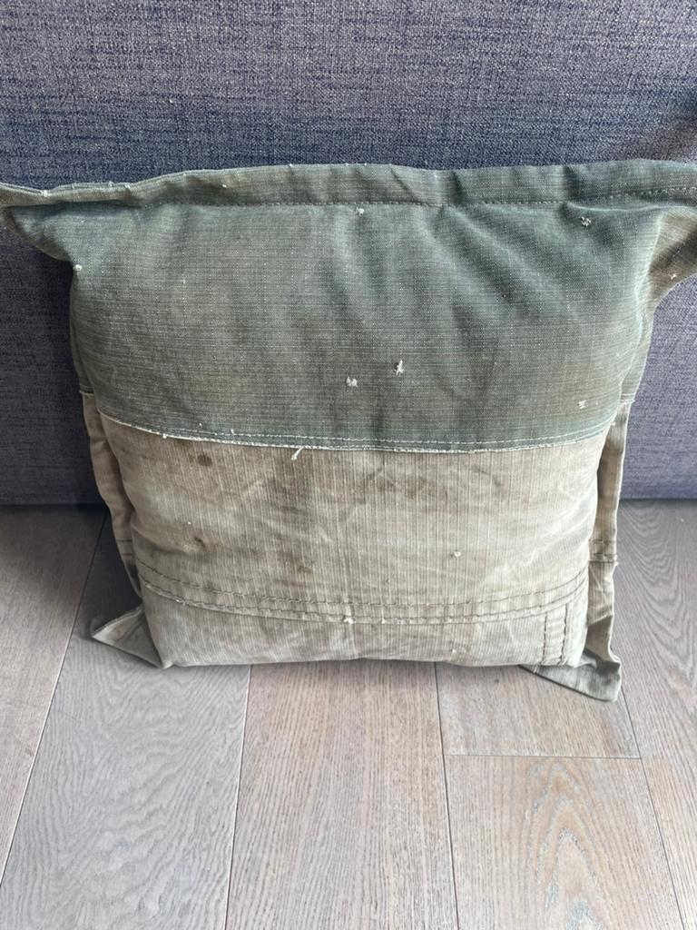 Nieuw HK Living industrieel sierkussen 55x55cm, Huis en Inrichting, Woonaccessoires | Kussens, Ophalen of Verzenden, Nieuw, Groen