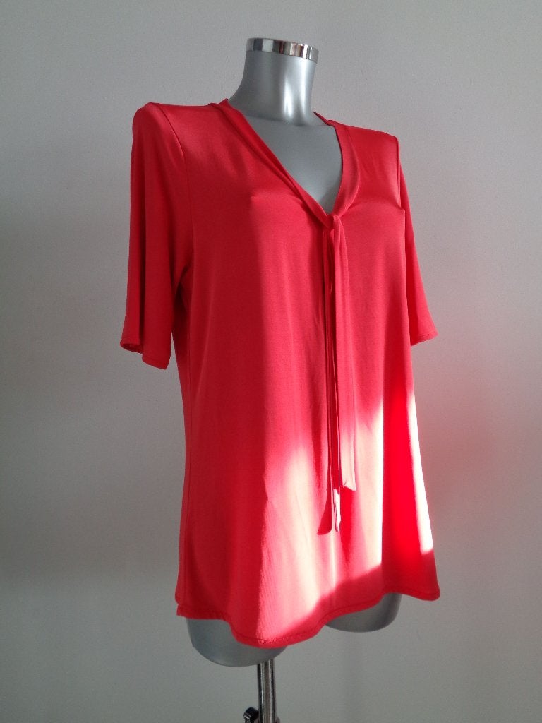 Kyra & Ko viscose top, maat XL, koraal, Overige kleuren, Maat 42/44 (L), Ophalen of Verzenden, Zo goed als nieuw