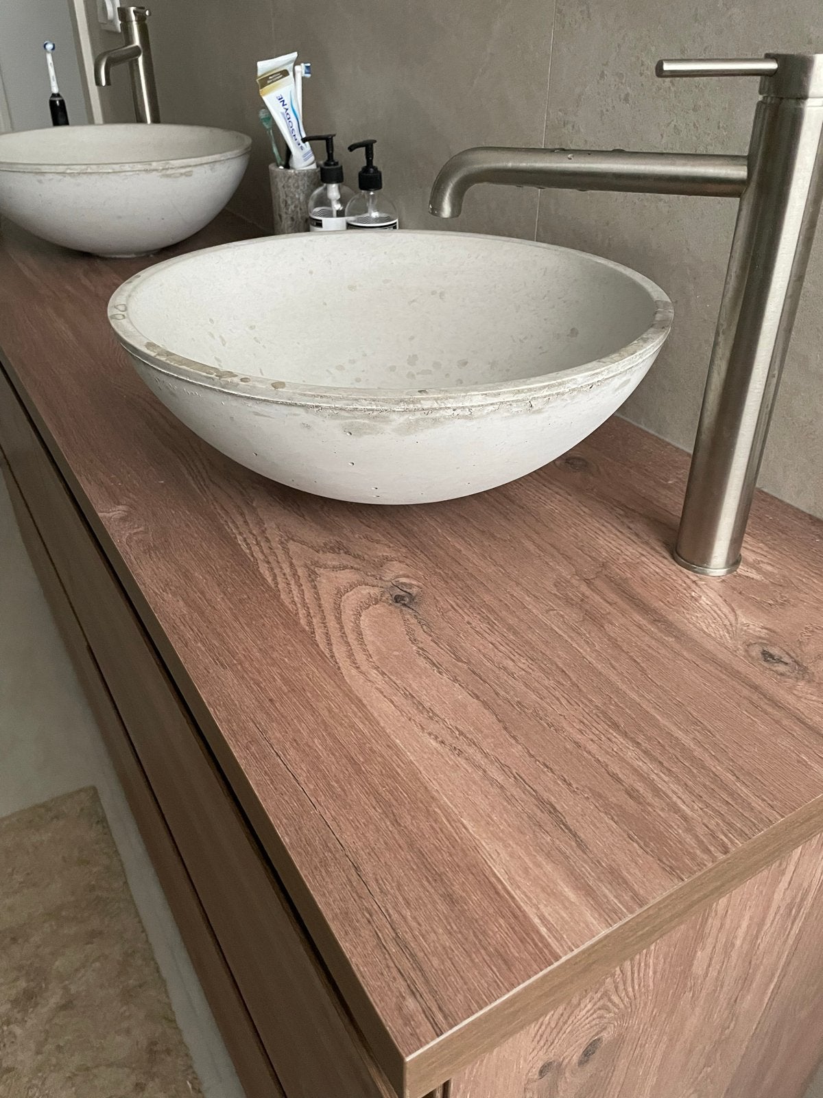 2x Waskom beton Maxaro, Ophalen, Minder dan 50 cm, Nieuw, Minder dan 100 cm