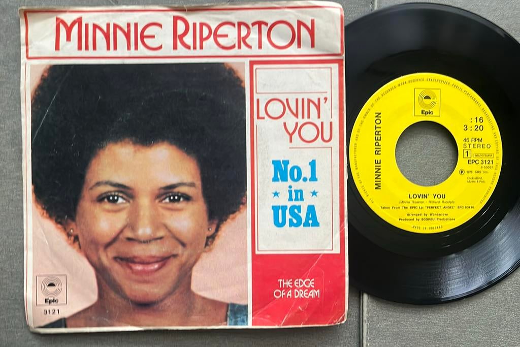 Minnie Riperton - Lovin’ you 7” NL 1975, Ophalen of Verzenden, Gebruikt, R&B en Soul