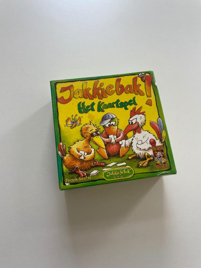 Jakkiebak, het kaartspel, Ophalen of Verzenden, Gebruikt, 999 games.