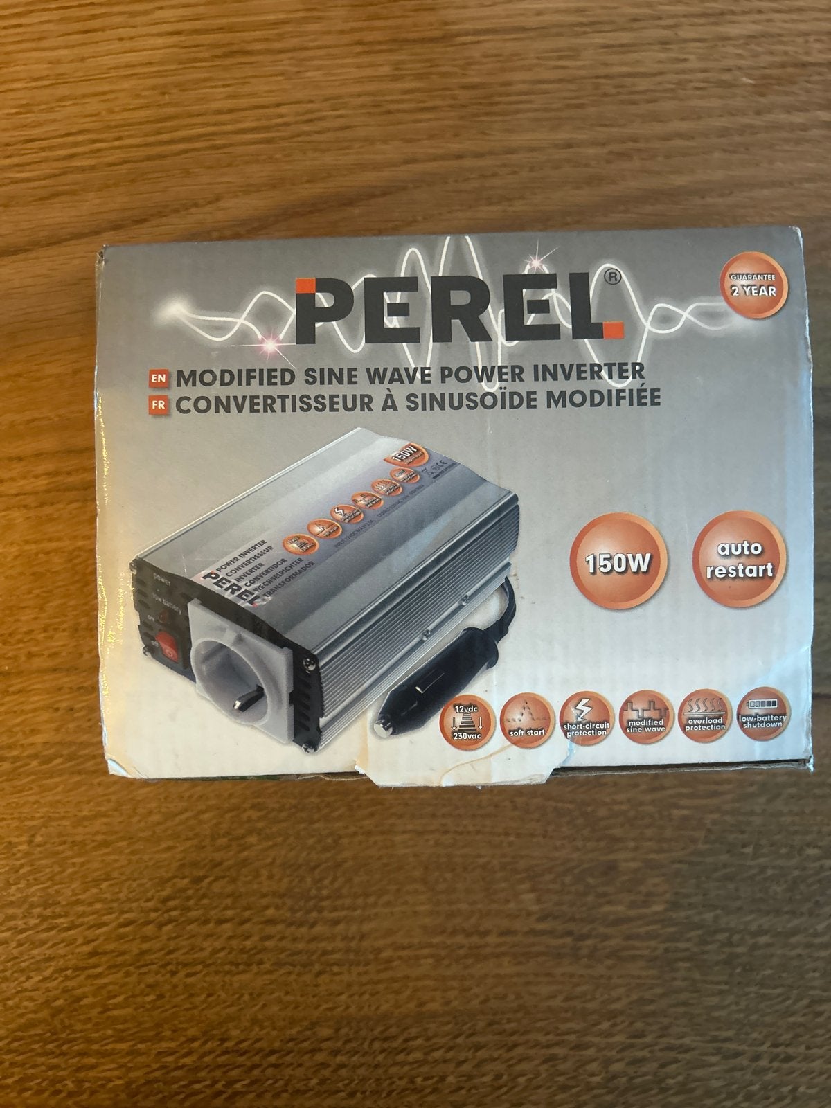 Perel Modified Sinus Power Inverter 150W, Ophalen of Verzenden, Nieuw