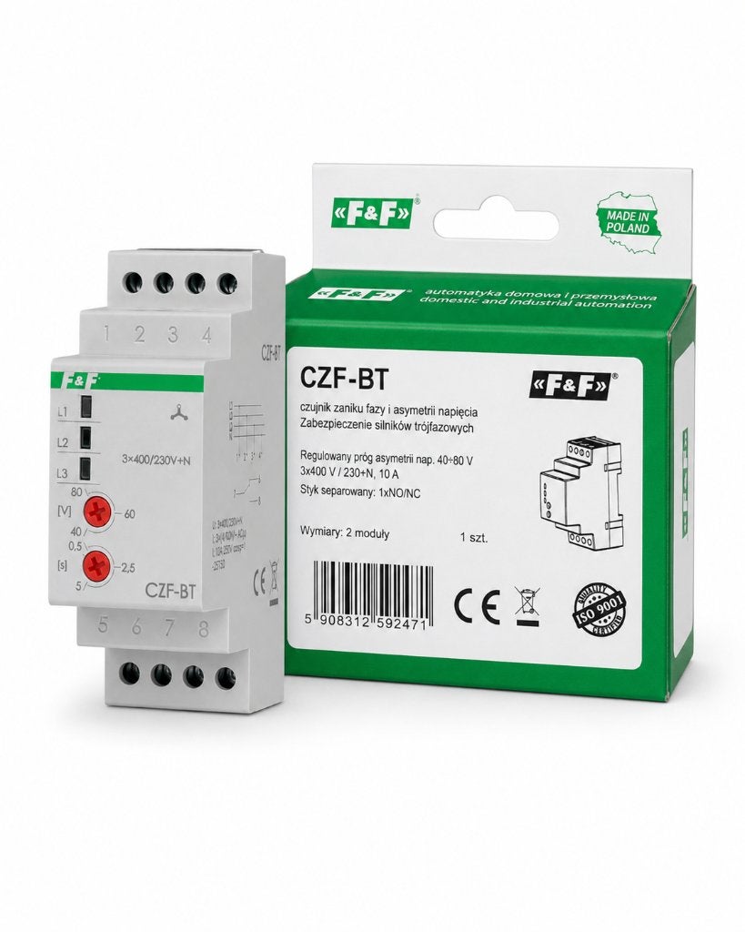 F&F CZF-BT fasebewakingsrelais – 3400230V+N, Overige merken, ., Nieuw, Ophalen of Verzenden