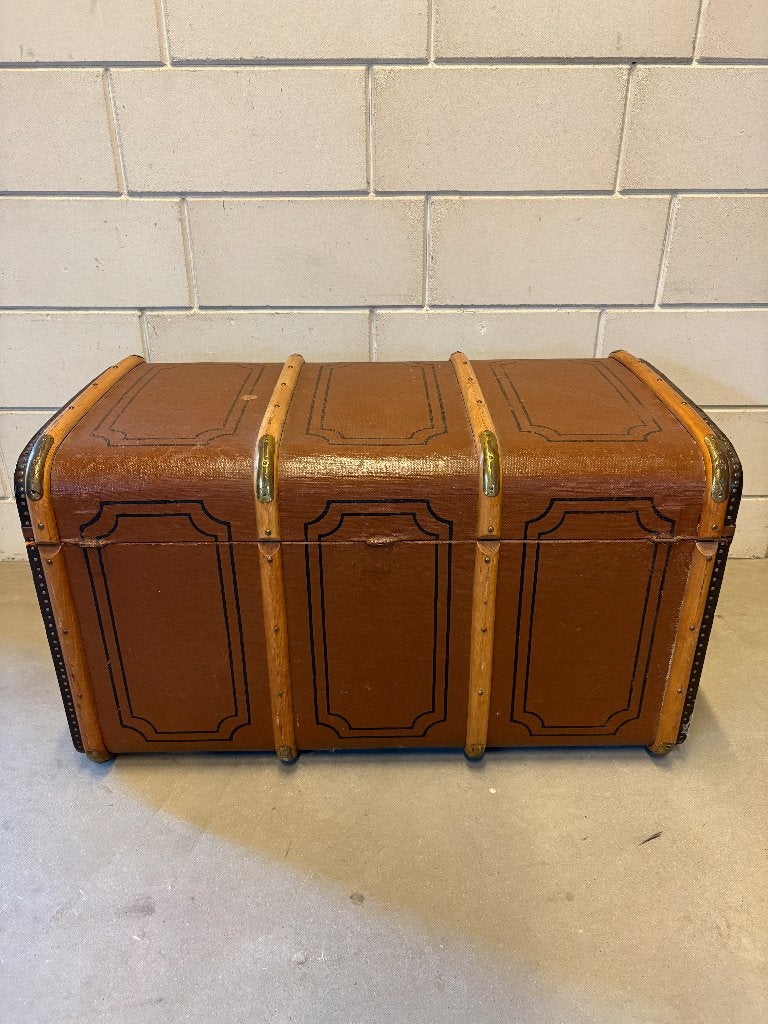 antieke reiskist hutkoffer, Ophalen, Gebruikt, 50 tot 100 cm, Minder dan 50 cm