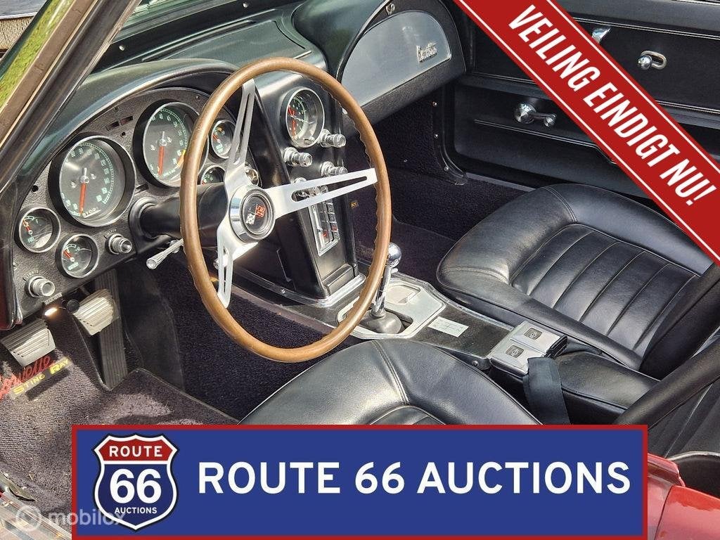 Chevrolet Corvette Sting Ray 427 Turbo Jet | 1966 | Route 66, Auto's, Overige carrosserieën, Chevrolet, Zwart, Bedrijf