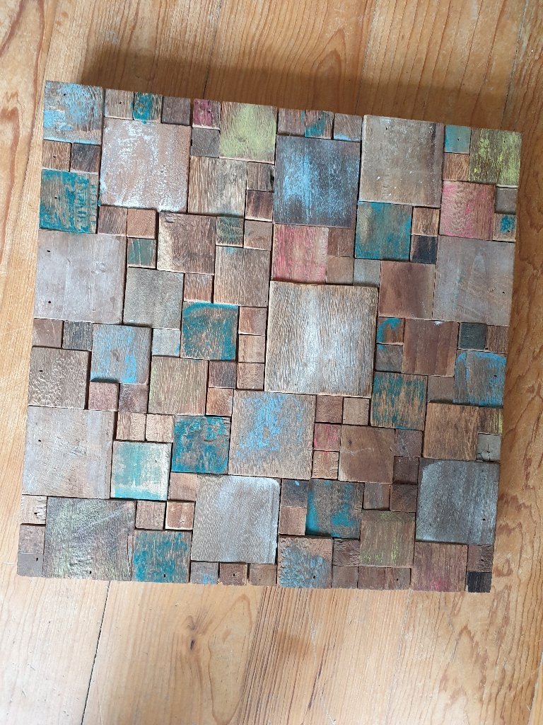 houten wand bord decoratie ( sloop hout ) nieuw, Ophalen of Verzenden, Nieuw, Decoratieobject