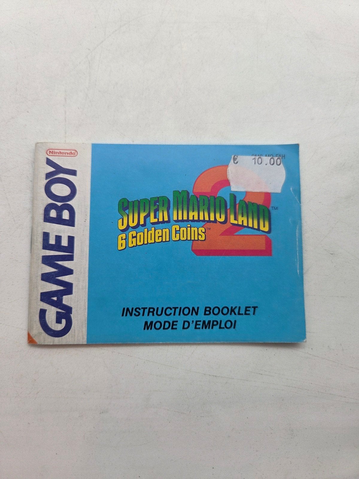 Super Mario Land 2 Game Boy handleiding, Spelcomputers en Games, Nintendo, Gebruikt, 1 speler, Ophalen of Verzenden