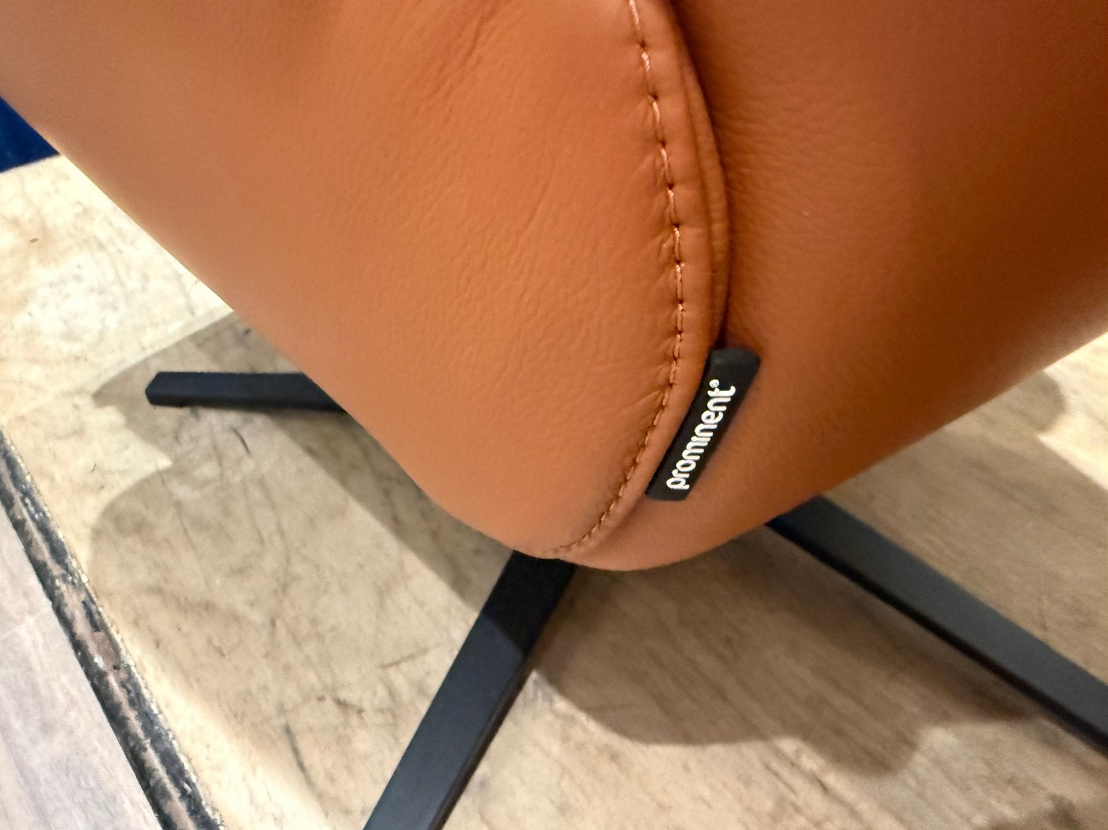 Leren relaxfauteuil – zo goed als nieuw
