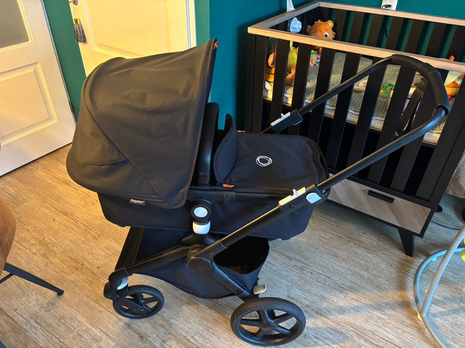 Bugaboo fox cub 5 midnight black, Ophalen, Zo goed als nieuw, Bugaboo, Luchtbanden