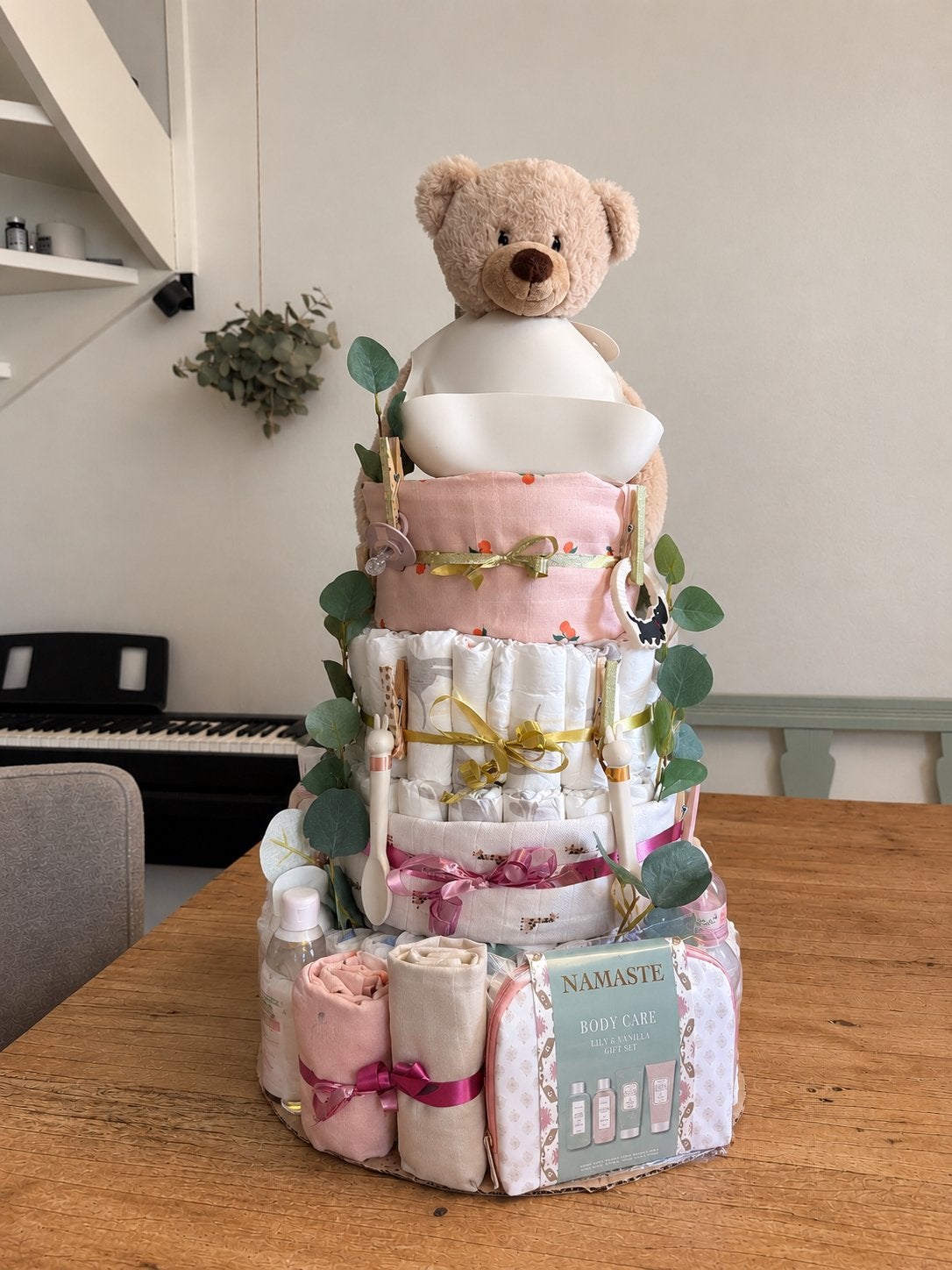 🍼🎀Luiertaart op maat | Gepersonaliseerd kraamcadeau |, Ophalen, Nieuw, Kraamcadeau