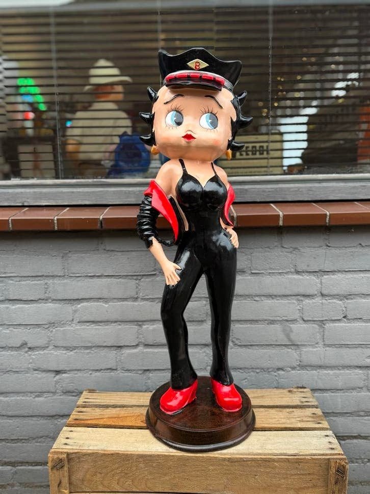 Betty Boop Beeld - Uniek Verzamelobject, Antiek en Kunst, Kunst | Beelden en Houtsnijwerken, Ophalen, Kunststof, 50 - 100 cm, Handgemaakt