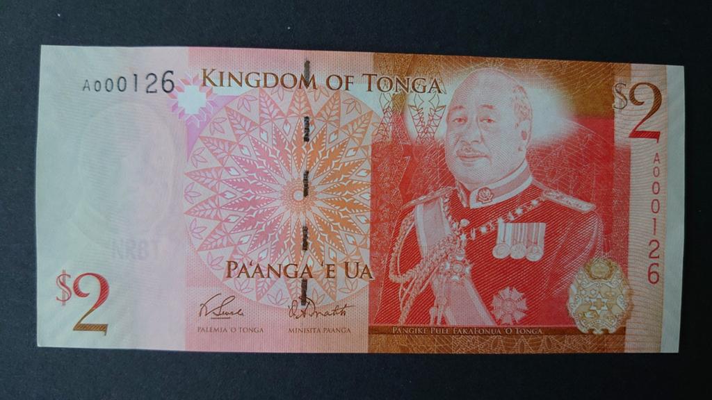** Tonga 2 pa'anga 2009 UNC p38a low number! **, Ophalen of Verzenden, Los biljet