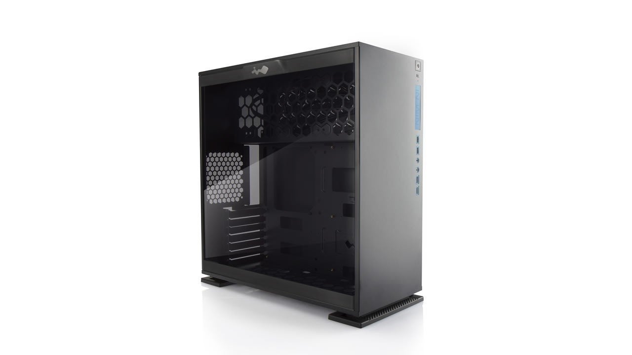 In Win PC-behuizing met 4 fans en gehard glas, Ophalen, Gebruikt