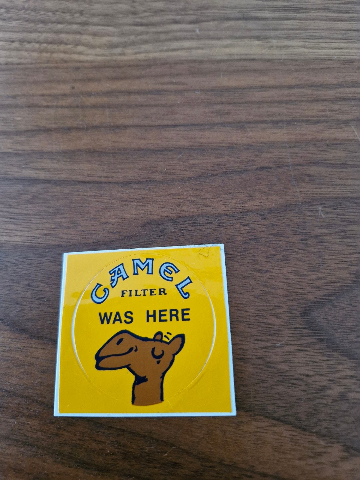 134 Vintage Camel Filter Was Here Sticker - Zeldzaam!, Verzamelen, Ophalen of Verzenden, Zo goed als nieuw