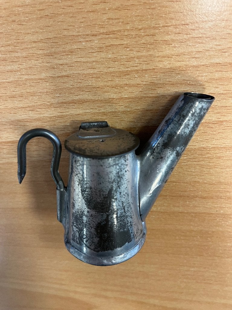 Mijnlamp mijnwerker mijnwerkers mijnwerkerslamp olielamp, Ophalen of Verzenden