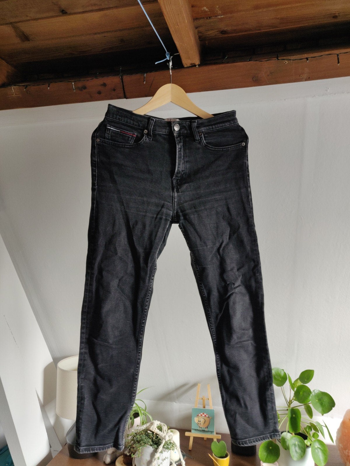 Tommy Hilfiger Jeans, Zwart, Ophalen of Verzenden, W28 - W29 (confectie 36), Gedragen