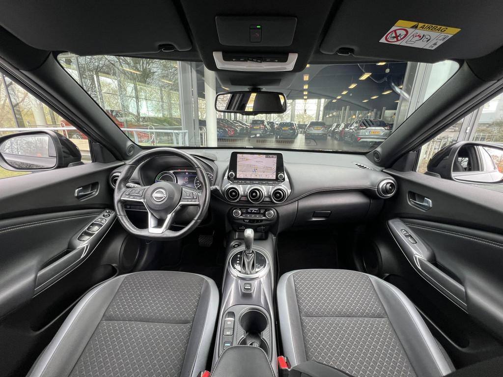Nissan Juke 1.6 Hybrid Business Design Automaat 143PK | Navi, Gebruikt, Zwart, Bedrijf, Hybride Elektrisch/Benzine