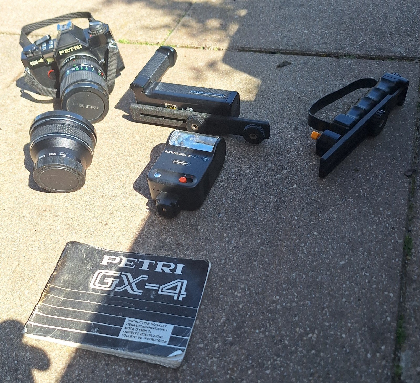 Petri gx-4  fotocamera analoog met accesoires, Audio, Tv en Foto, Fotocamera's Analoog, Ophalen of Verzenden, Gebruikt, Spiegelreflex