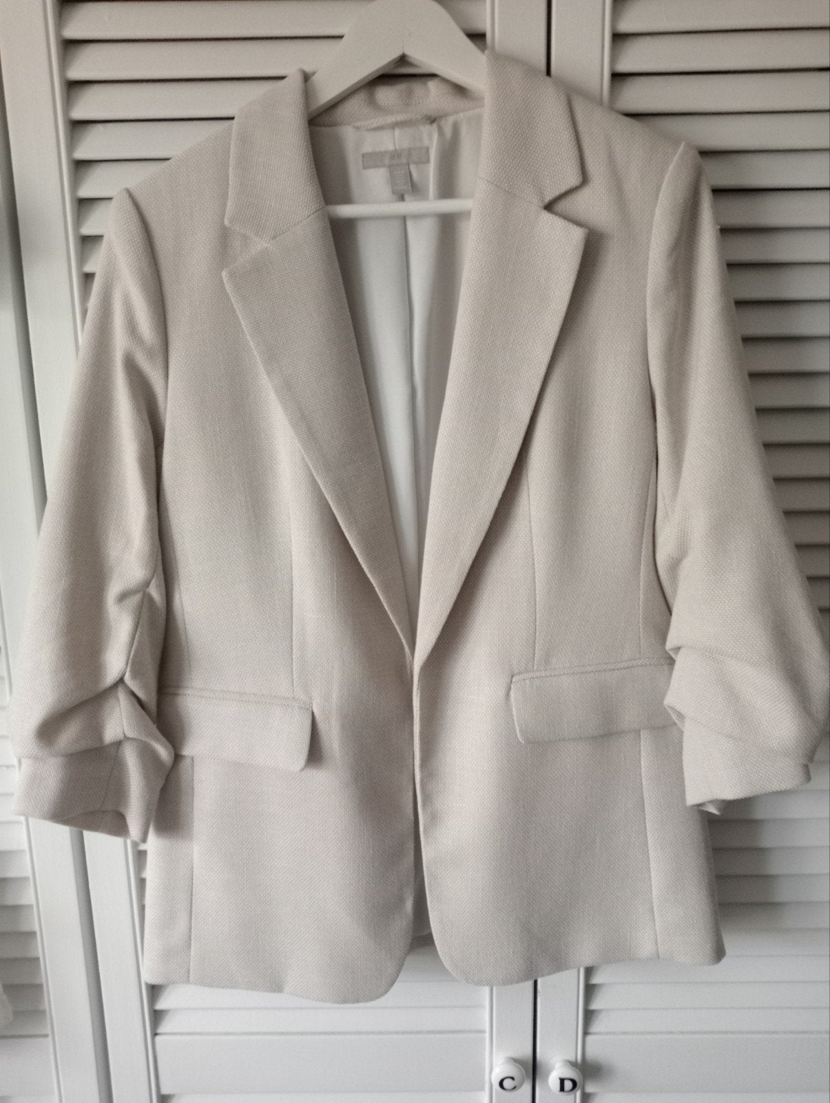 Colbert/Blazer maat 40/42, Ophalen of Verzenden, Zo goed als nieuw, Maat 42/44 (L), Beige