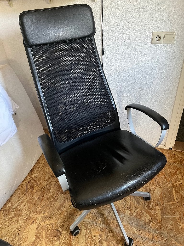 Bureaustoel Ikea, Ophalen, Gebruikt, Zwart, Bureaustoel