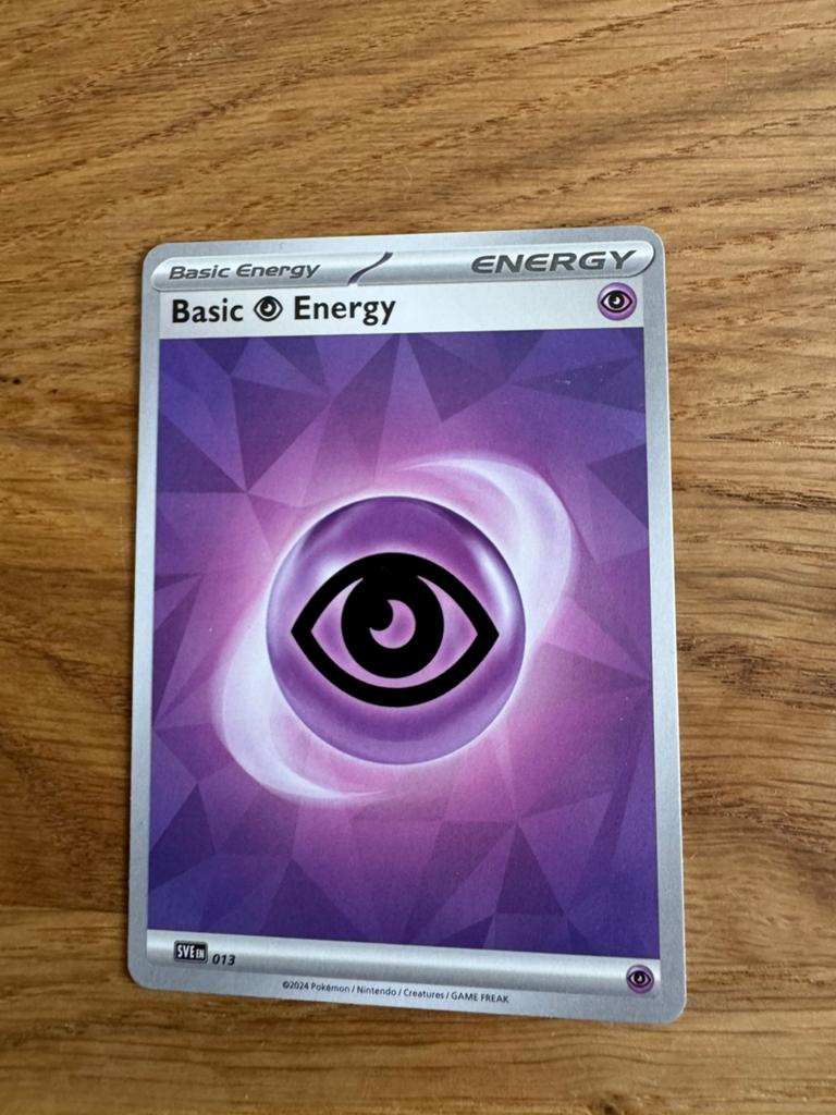 Pokémon Basic Energy Psychic SVE 013 Kaart, Ophalen of Verzenden, Zo goed als nieuw, Losse kaart