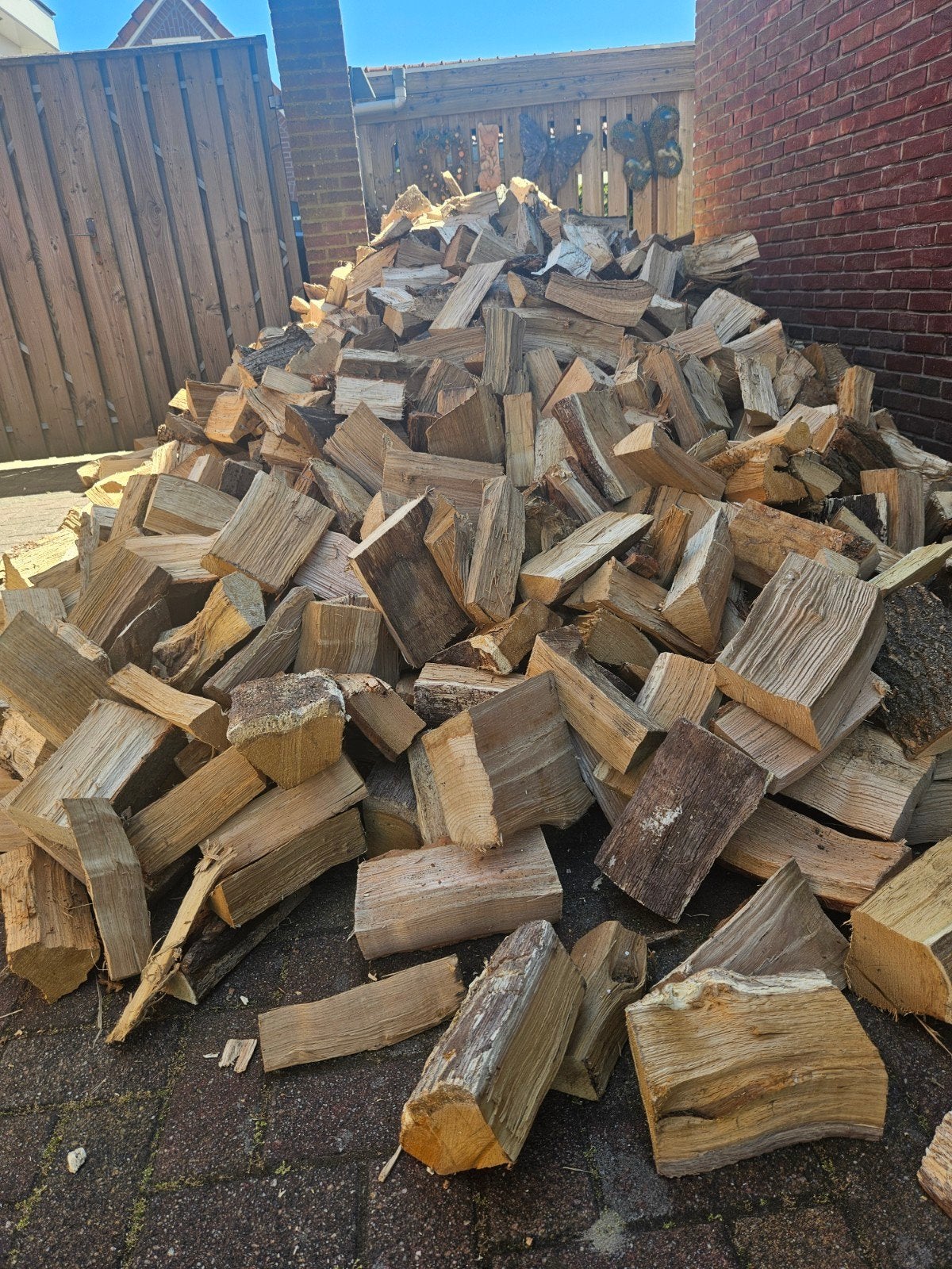 Brandhout haardhout kachelhout gratis bezorgd, 6 m³ of meer, Ophalen, Overige houtsoorten, Blokken