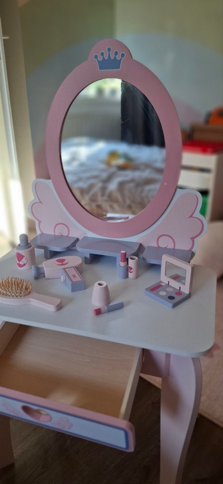 lupilu kaptafel met krukje, Kinderen en Baby's, Ophalen, Zo goed als nieuw, Meubelstuk of Keukentje