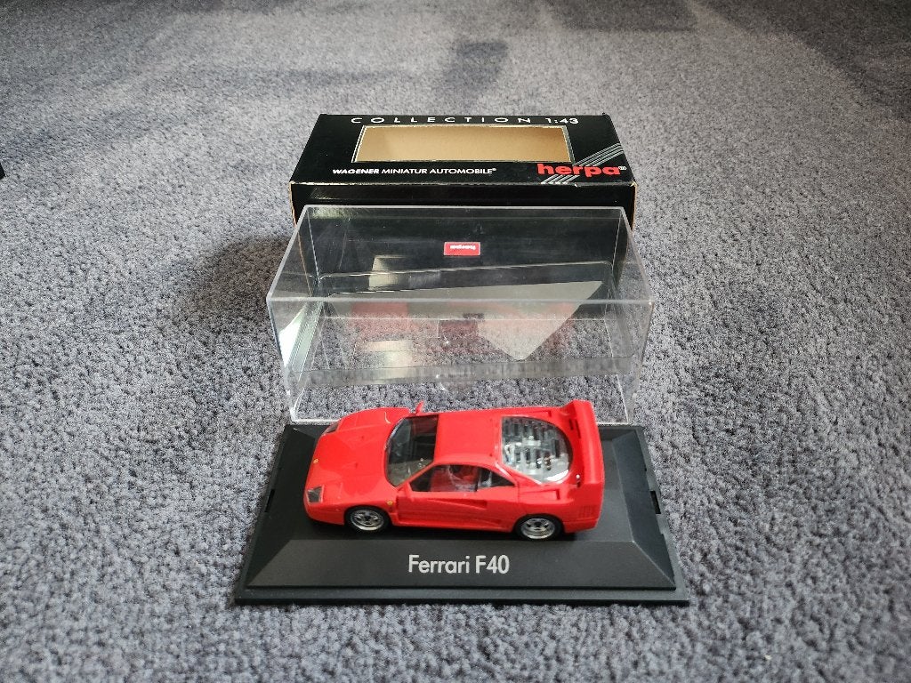 Herpa Ferrari F40 1:43, Ophalen, Zo goed als nieuw, Auto, Overige merken