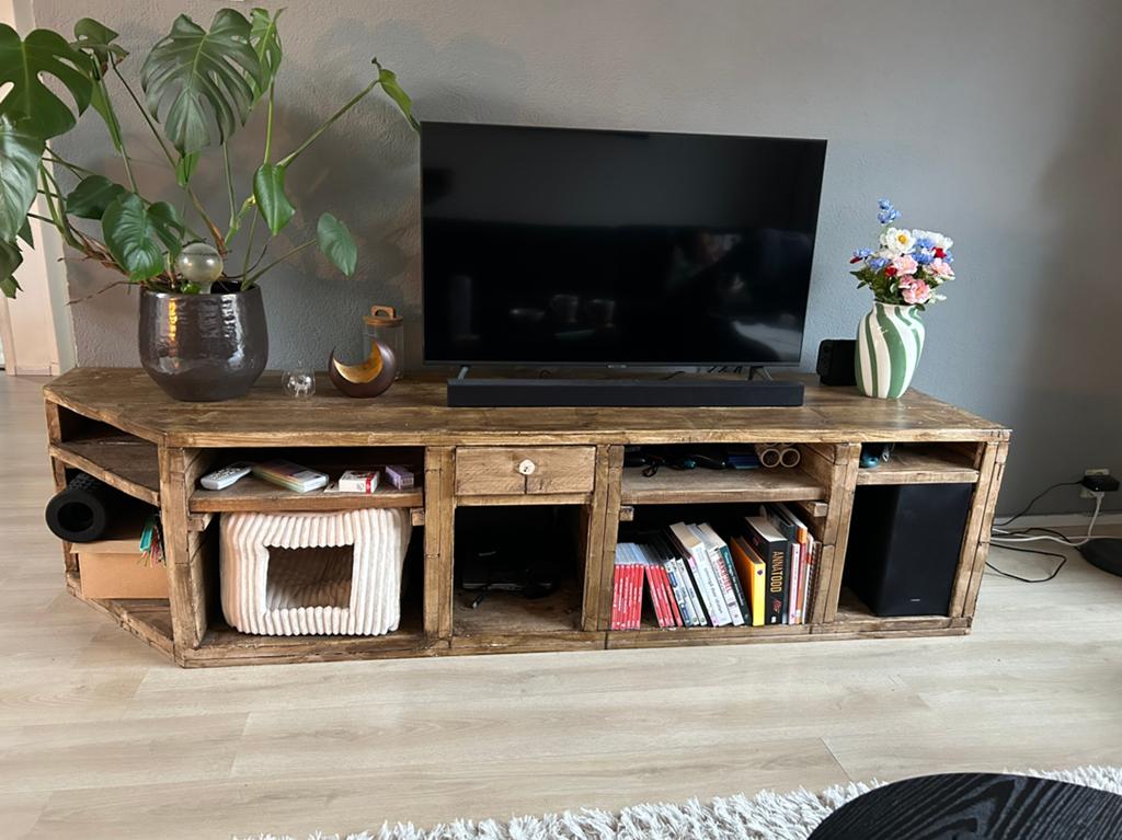 Tv meubel, Huis en Inrichting, Ophalen, Zo goed als nieuw, 200 cm of meer, Minder dan 100 cm