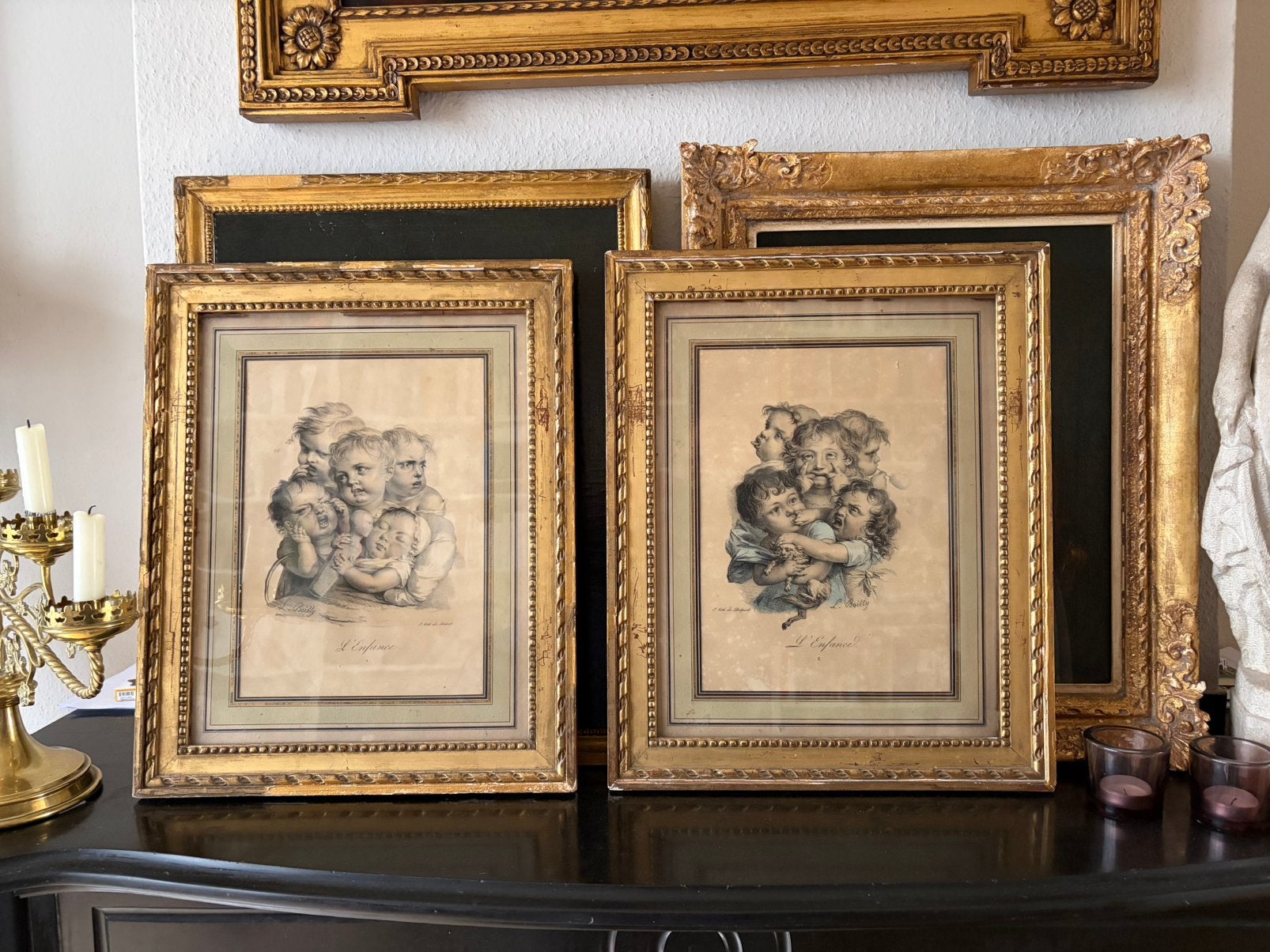 Stel Boilly litho’s / gravures circa 1825, Antiek en Kunst, Kunst | Schilderijen | Klassiek, Ophalen