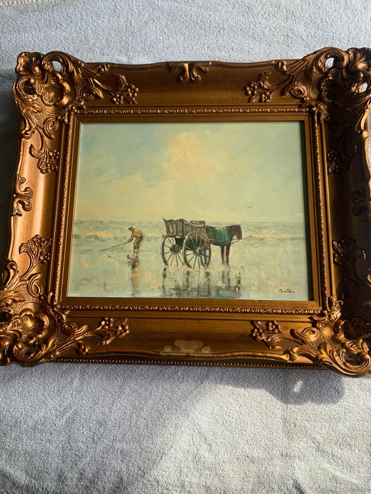 Schilderij N van der Plas, Ophalen