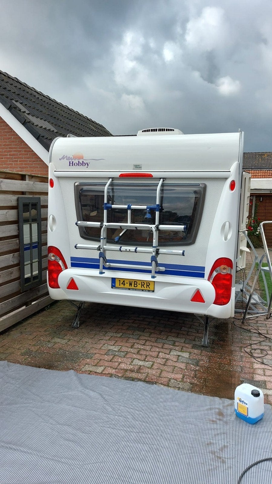 Hobby excelsior 540, Caravans en Kamperen, Caravans, Rondzit, Frans bed, 7 tot 8 meter, Particulier