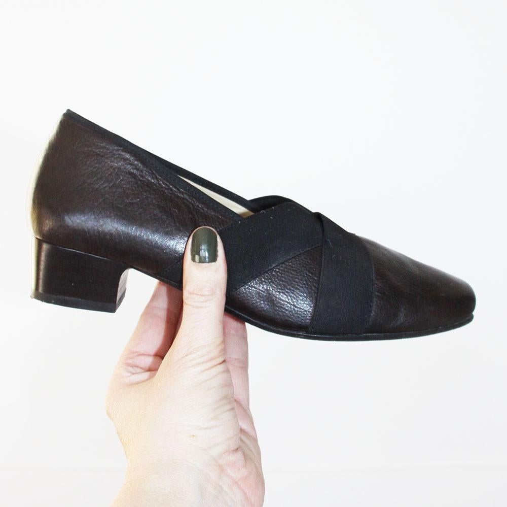 Prachtige Leren Hassia Pumps -s12 (Maat 4/37) € 50,-, Hassia, Pumps, Zwart, Ophalen of Verzenden
