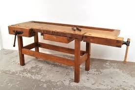 Nooitgedagt origineel houten werkbank, Ophalen, Gebruikt, 70 tot 120 cm, Bankschroef