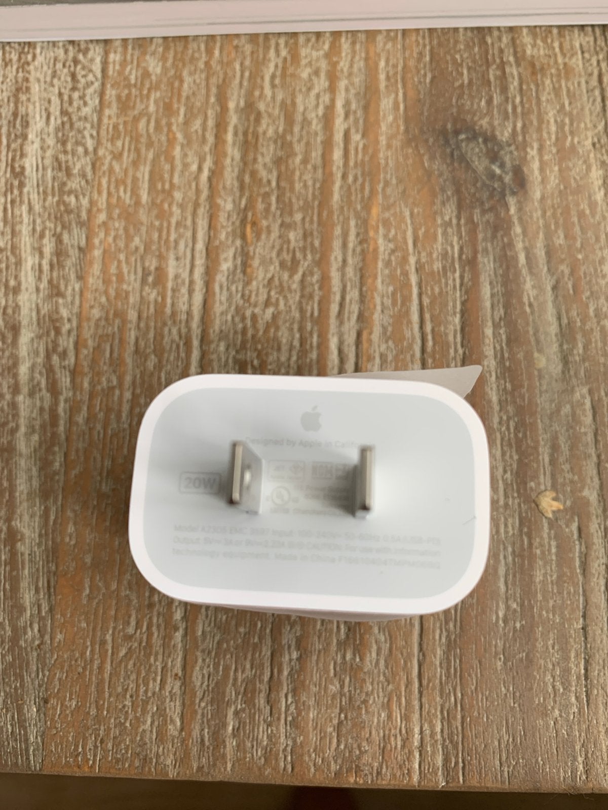 Apple 20W USB-C Oplader platte pin-  voor iPhone/iPad, Telecommunicatie, USB-C, Nieuw, Snellader, Apple