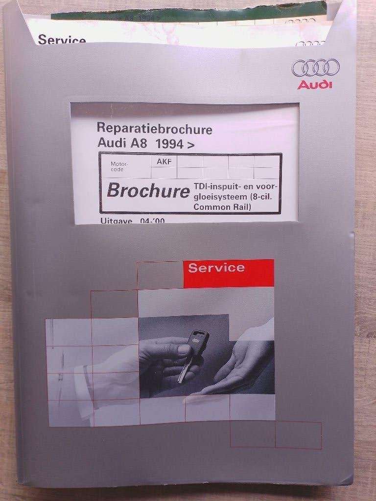 Audi A8 dealer werkplaatsboek V8 3,3 TDi dieselinspuiting, Boeken, Ophalen of Verzenden, Gelezen, Audi