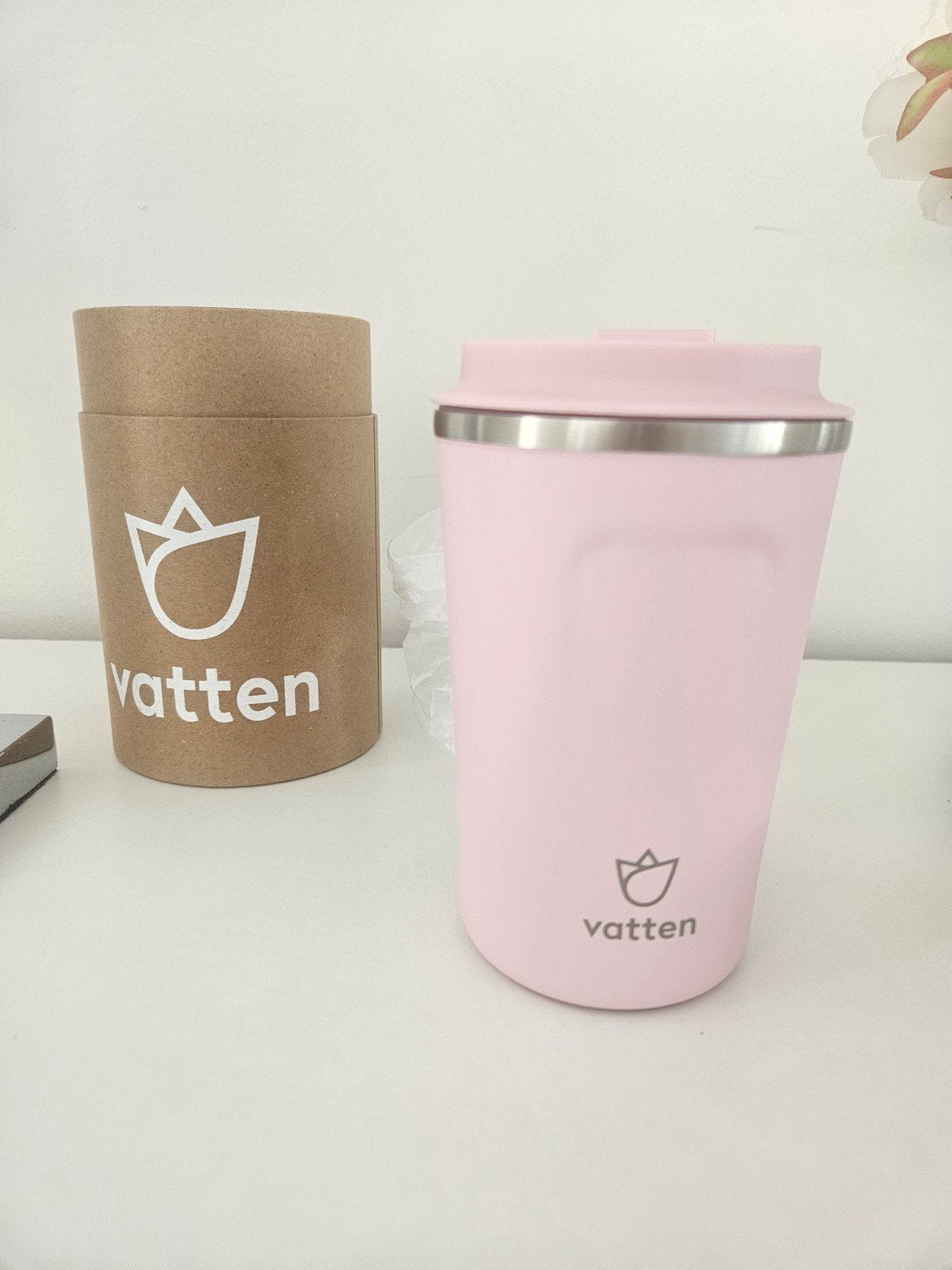 Vatten Roze Thermosbeker met Doos - NIEUW!, Huis en Inrichting, Overige typen, Nieuw, Ophalen of Verzenden, Roze
