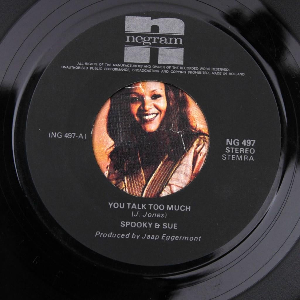 Spooky and Sue YOU TALK TOO MUCH soul pop HIT, Verzenden, 7 inch, Single, Zo goed als nieuw
