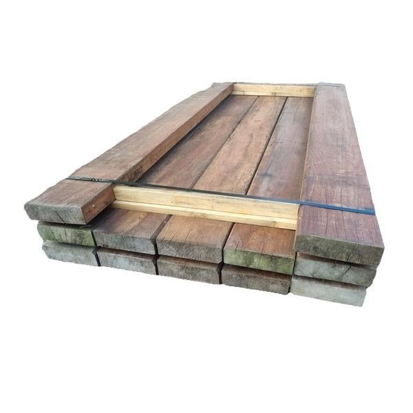 12 Hardhouten balken 6.0x20.0 cm / 2.00 meter lang - nr: HB7