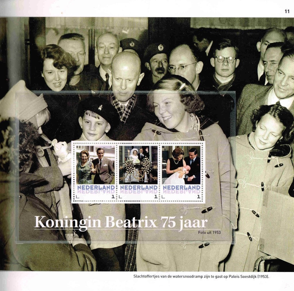 Beatrix ...4 vel  van 3 persoonlijke zegels in boek /65.35, Postzegels en Munten, Postzegels | Nederland, Ophalen of Verzenden