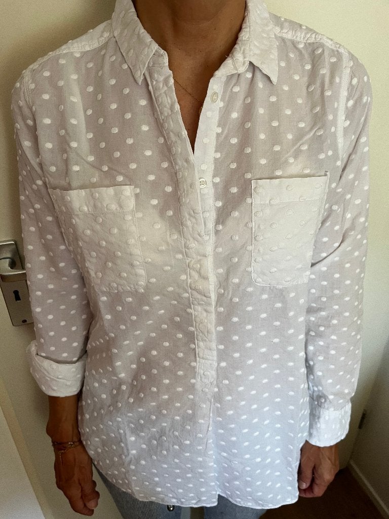 Prurdey blouse wit langer model, Wit, Ophalen of Verzenden, Zo goed als nieuw, Purdey