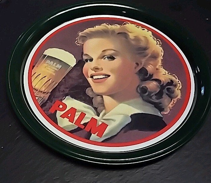 Set van 4 vintage Palm bier onderzetters, Ophalen of Verzenden, Zo goed als nieuw
