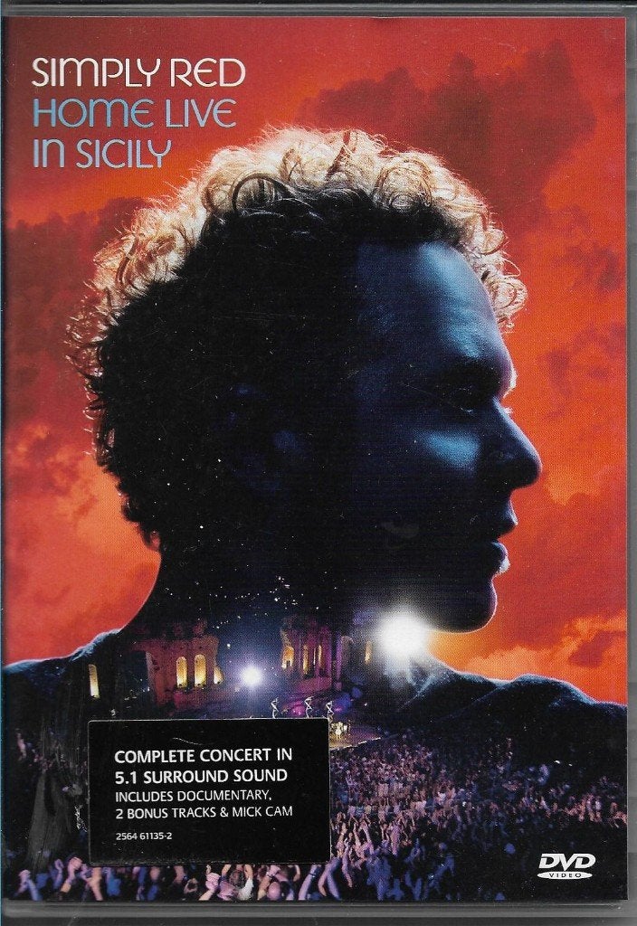 Simply Red - Home live in Sicily, Alle leeftijden, Ophalen of Verzenden, Zo goed als nieuw, Muziekvideo's