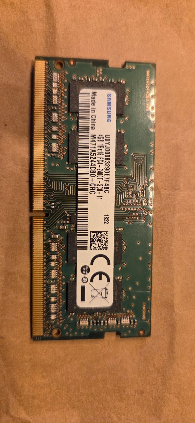 Samsung 4GB DDR4 RAM voor Laptop - PC4-2400T-SCO-11, Computers en Software, RAM geheugen, Gebruikt, DDR4, Ophalen of Verzenden