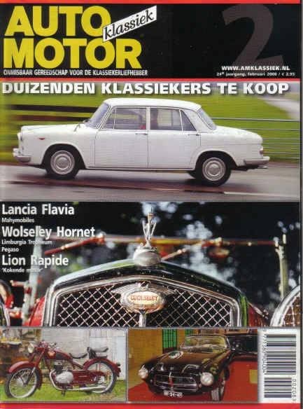 AMK 2 2008 : Lancia Flavia - Pegaso - Lion Rapide - Wolseley, Ophalen of Verzenden, Gelezen, Algemeen