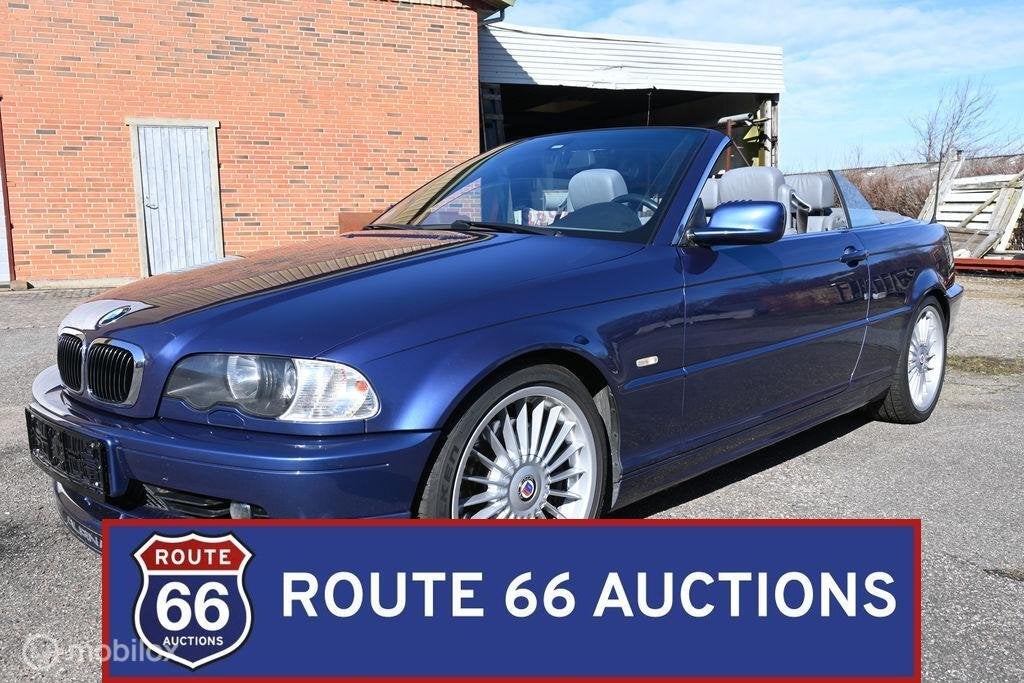 BMW Alpina B3 3.3 Cabrio | 2002 | Route 66 Auctions, Auto's, Gebruikt, Overige carrosserieën, Zwart, B3