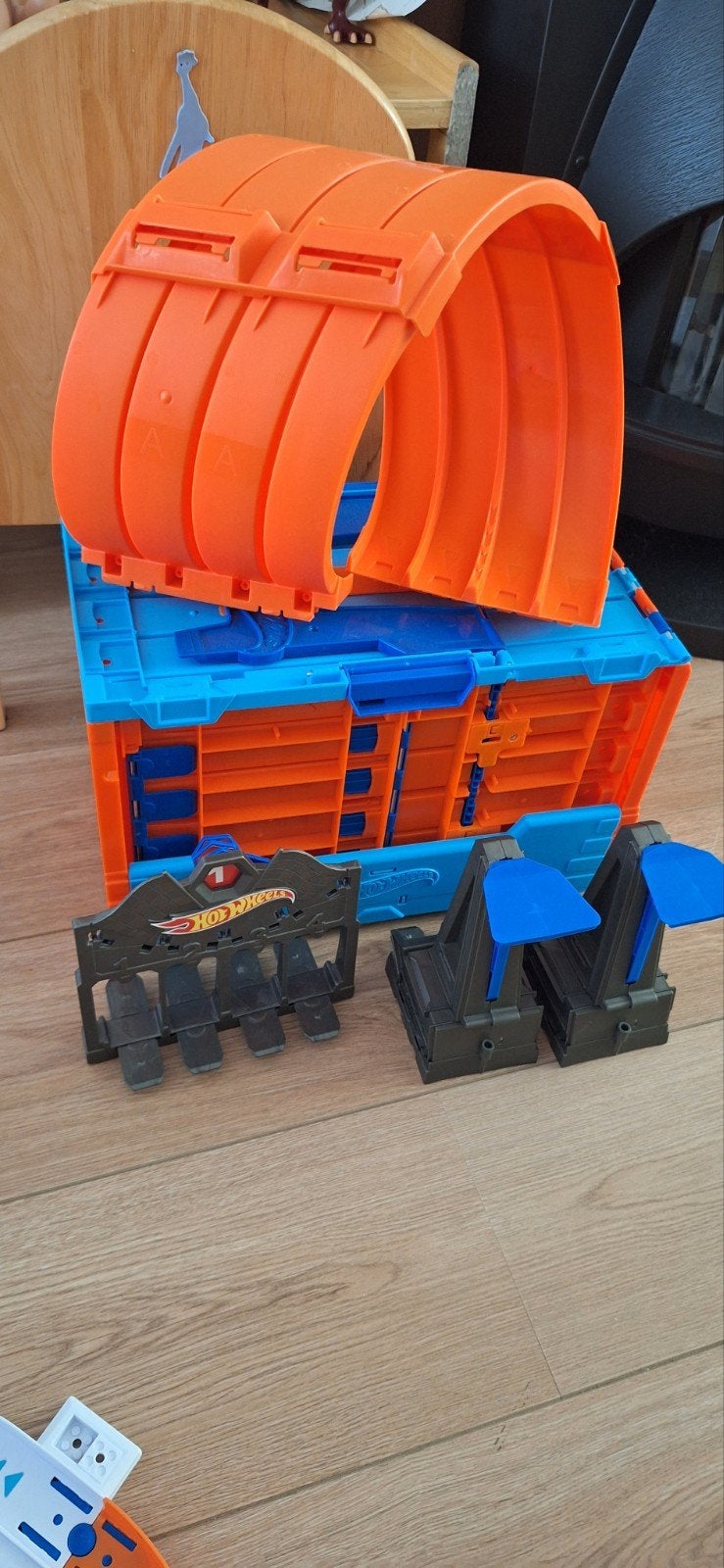 Hot Wheels Track Builder Racebaan , Krokodil. Box 13 auto's, Ophalen, Racebaan, Zo goed als nieuw, Hot Wheels