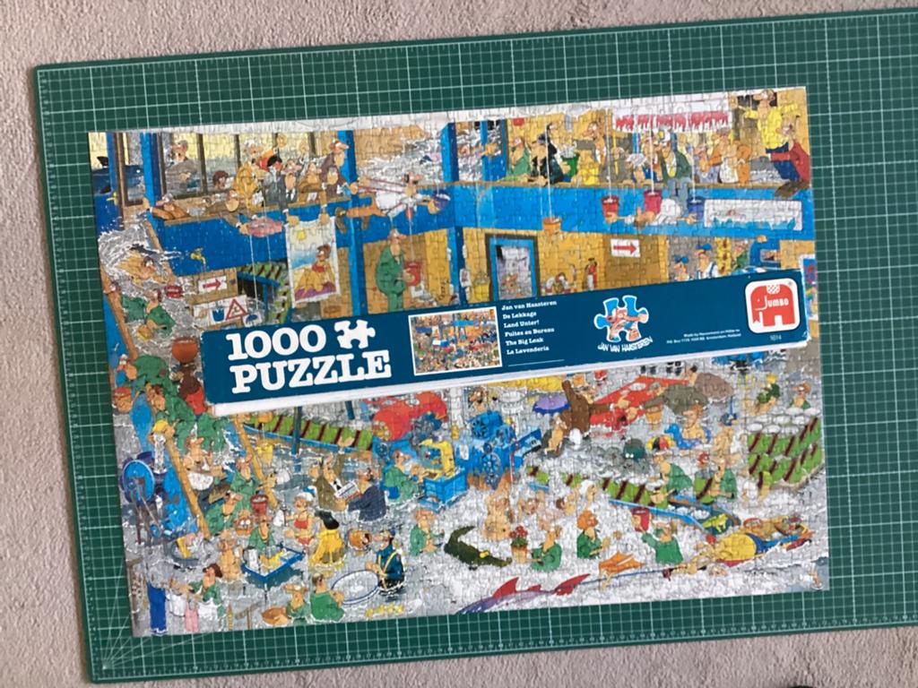 Jan van haasteren puzzel. Lekkage., Ophalen, 500 t/m 1500 stukjes, Zo goed als nieuw