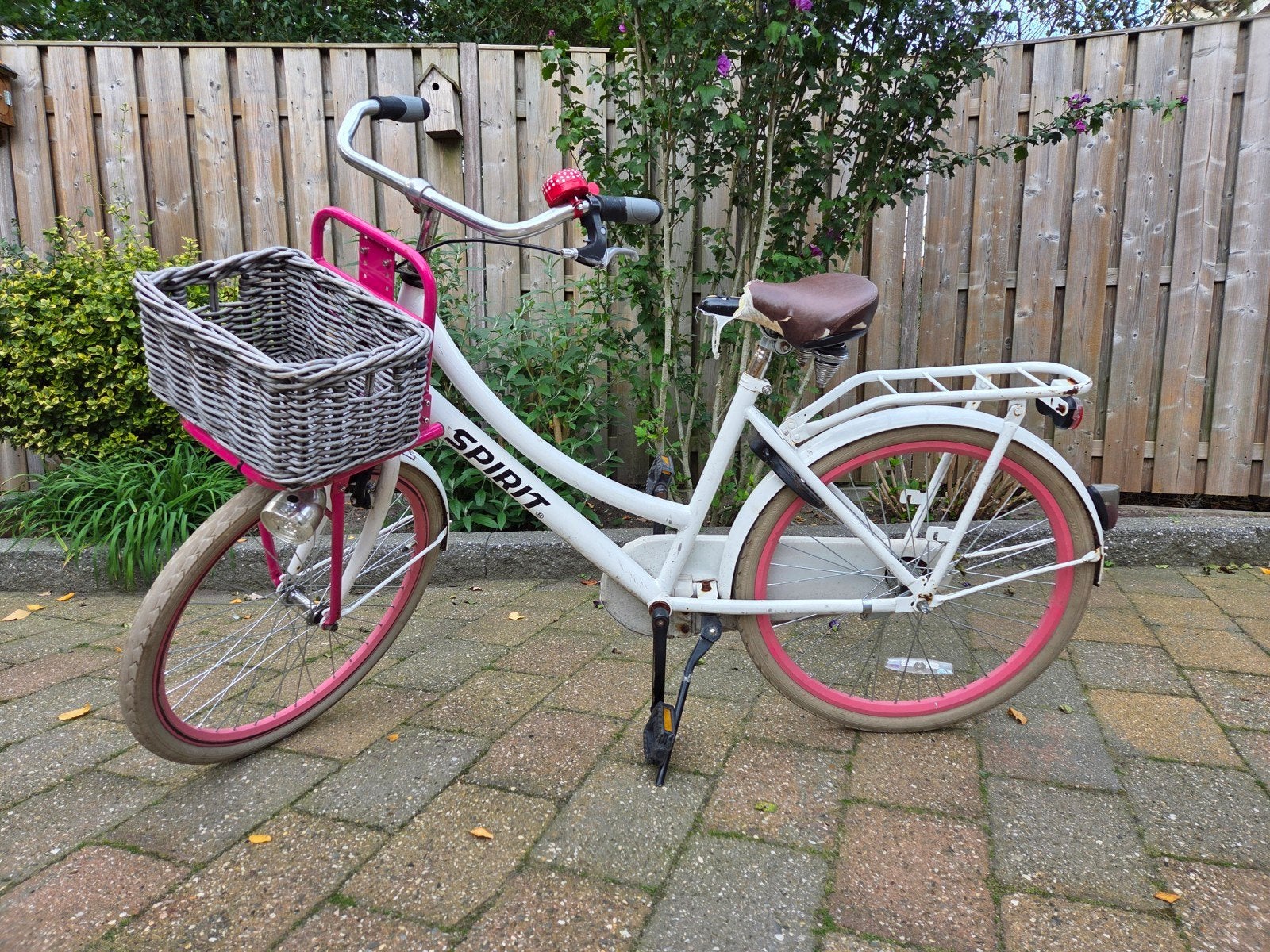 Spirit 24 inch meisjesfiets met mandje, Ophalen, Terugtraprem, Handrem, Spirit