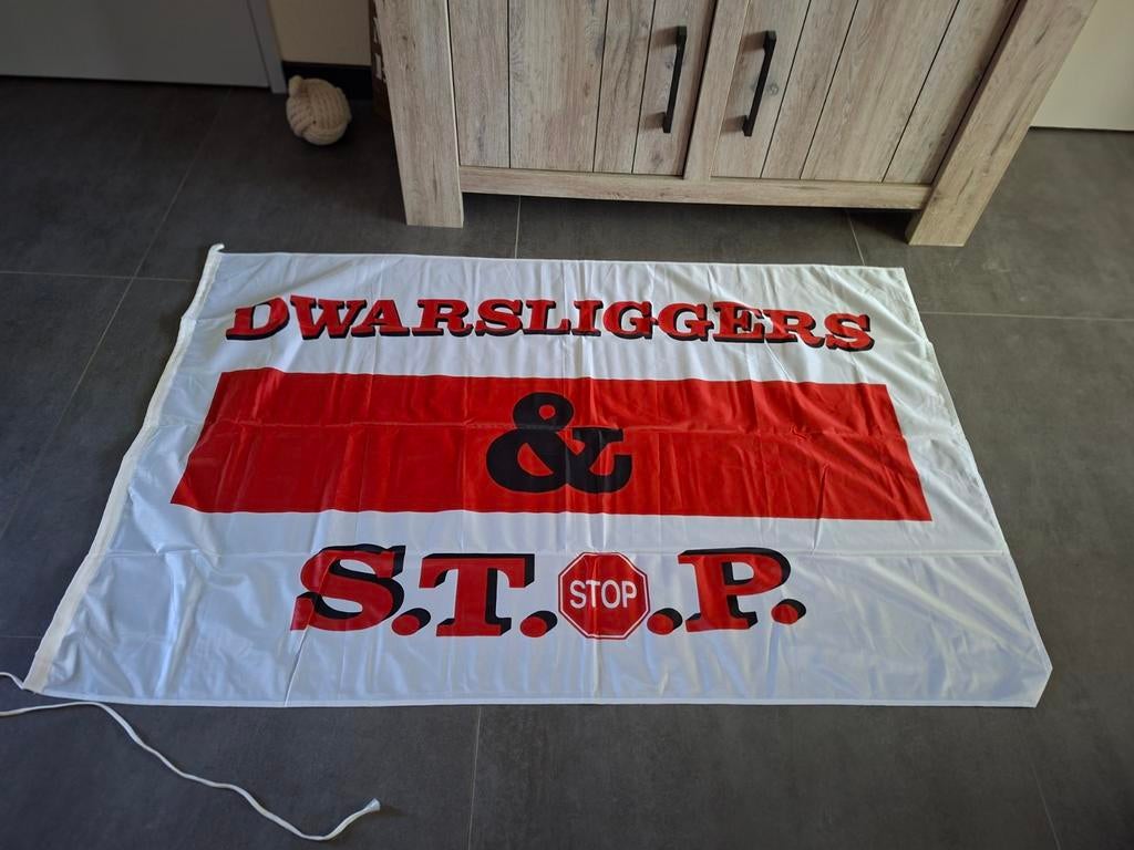 Dwarsliggers & stop vlag, Ophalen of Verzenden, Zo goed als nieuw, Reclamebord